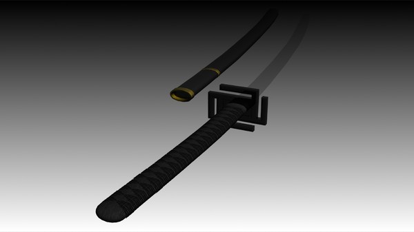 ichigo bankai katana sword 3d max - Ichigo Bankai Katana by philbert2286
